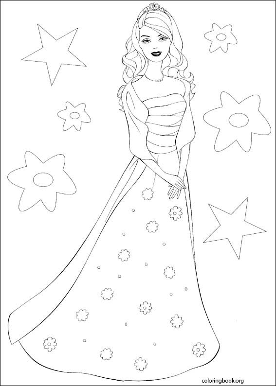 Barbie coloring page (002)