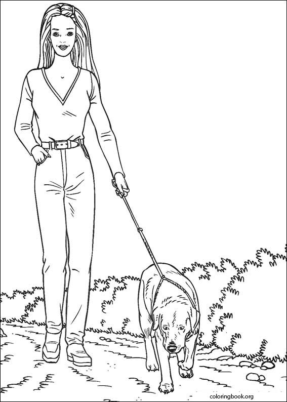 Barbie coloring page (007)