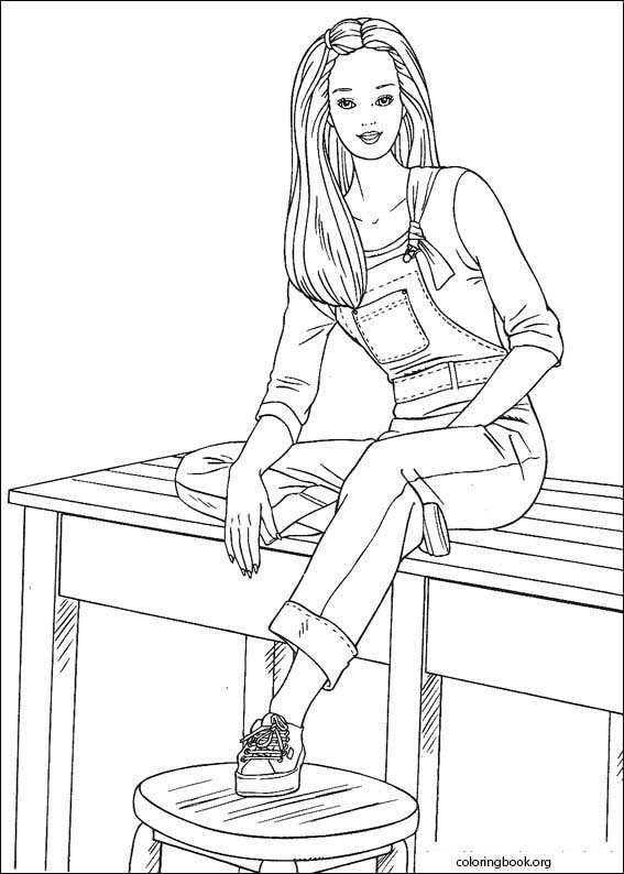 Barbie coloring page (008)
