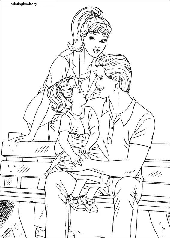 Barbie coloring page (009)