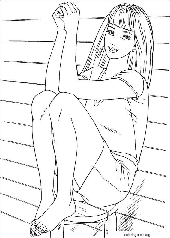 Barbie coloring page (016)