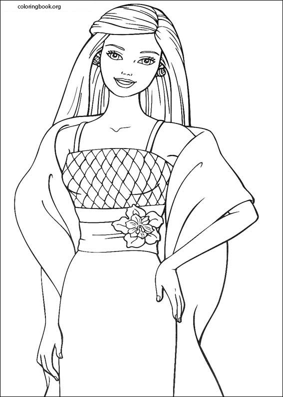 Barbie coloring page (017)