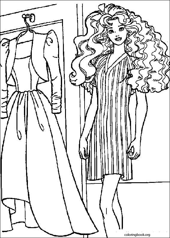 Barbie coloring page (046)
