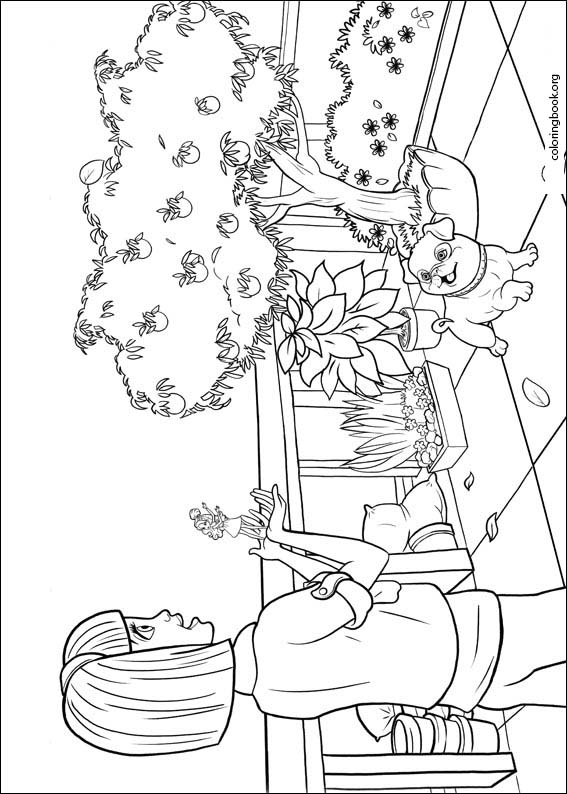 Barbie Presents: Thumbelina coloring page (020)