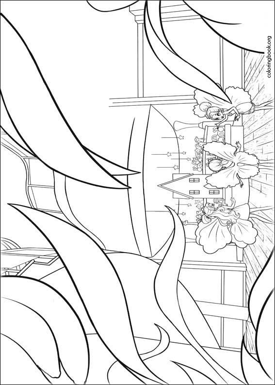 Barbie Presents: Thumbelina coloring page (028)
