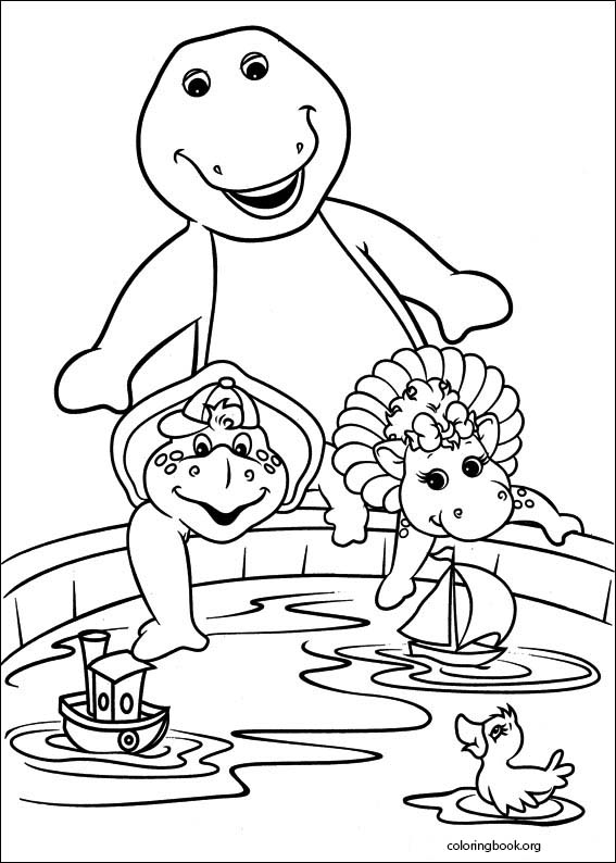 Barney & Friends coloring page (001)
