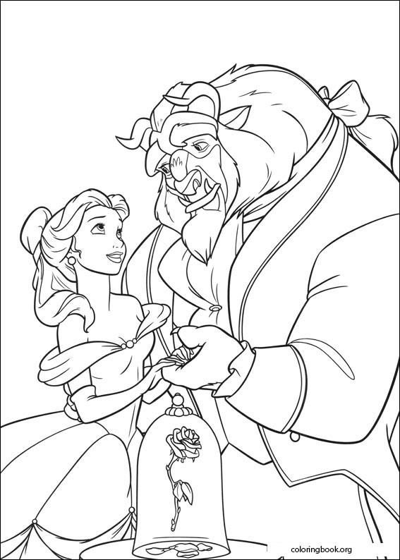 Beauty And The Beast coloring page (001)