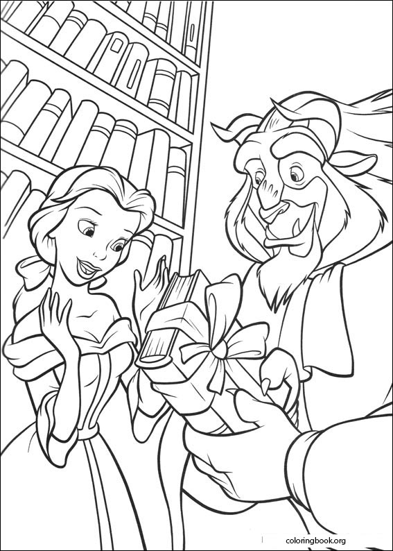 Beauty And The Beast coloring page (005)