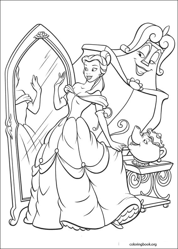 Beauty And The Beast coloring page (007)