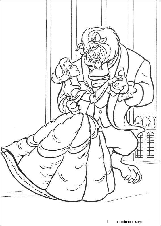 Beauty And The Beast coloring page (008)