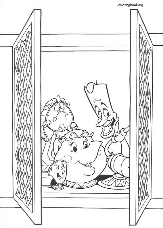 Beauty And The Beast coloring page (009)