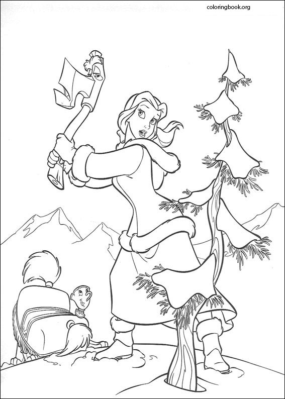 Beauty And The Beast coloring page (012)