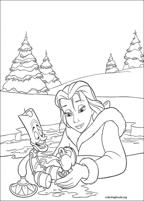 Beauty And The Beast coloring page (013)
