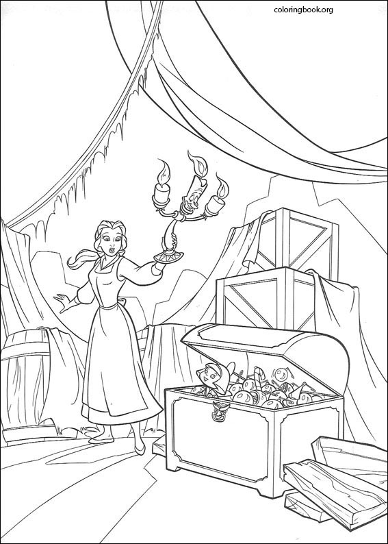 Beauty And The Beast coloring page (015)