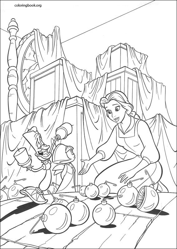 Beauty And The Beast coloring page (016)