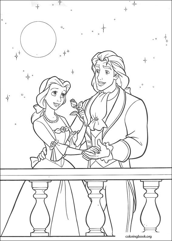 Beauty And The Beast coloring page (018)