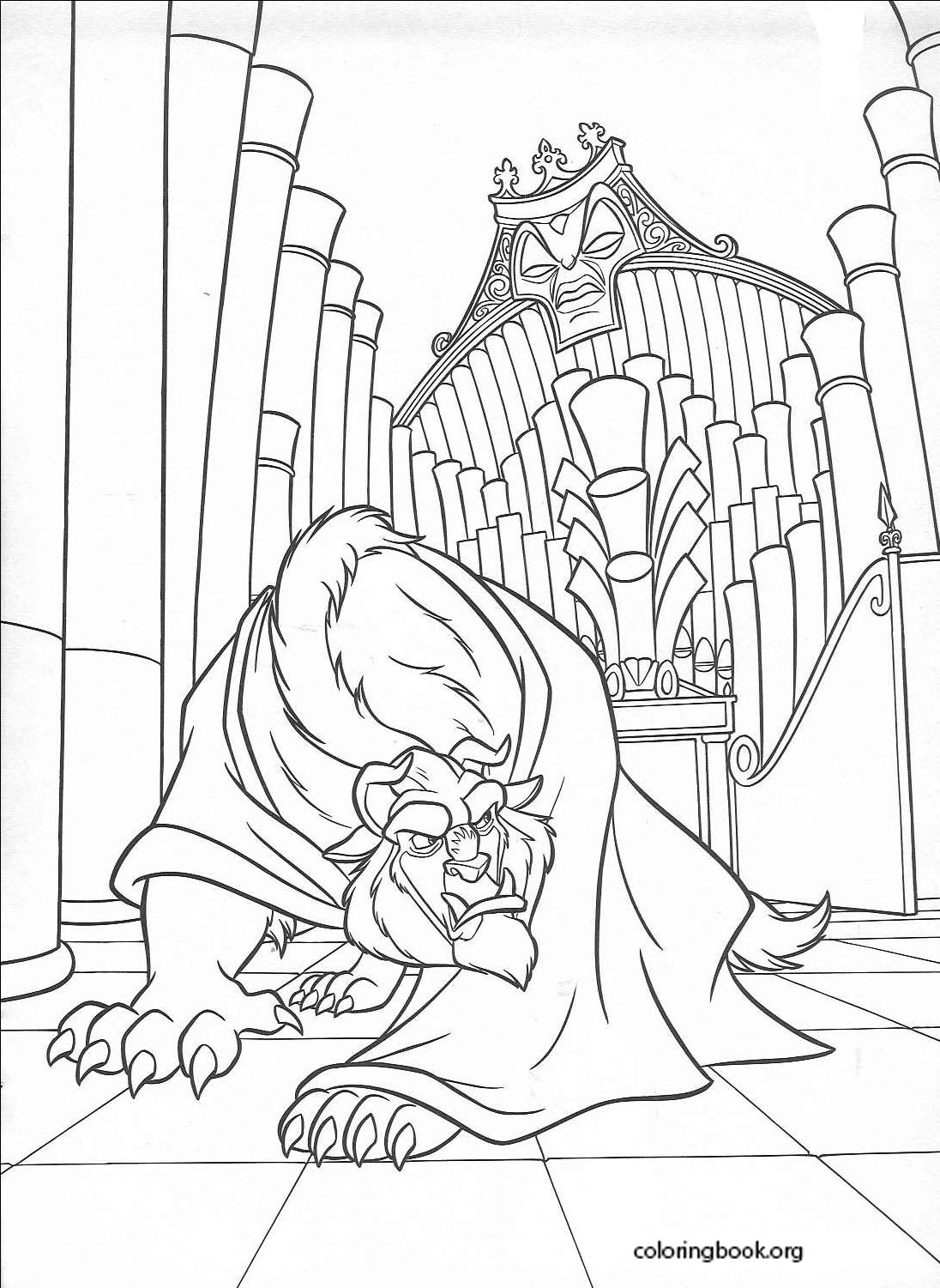 Beauty And The Beast coloring page (019)