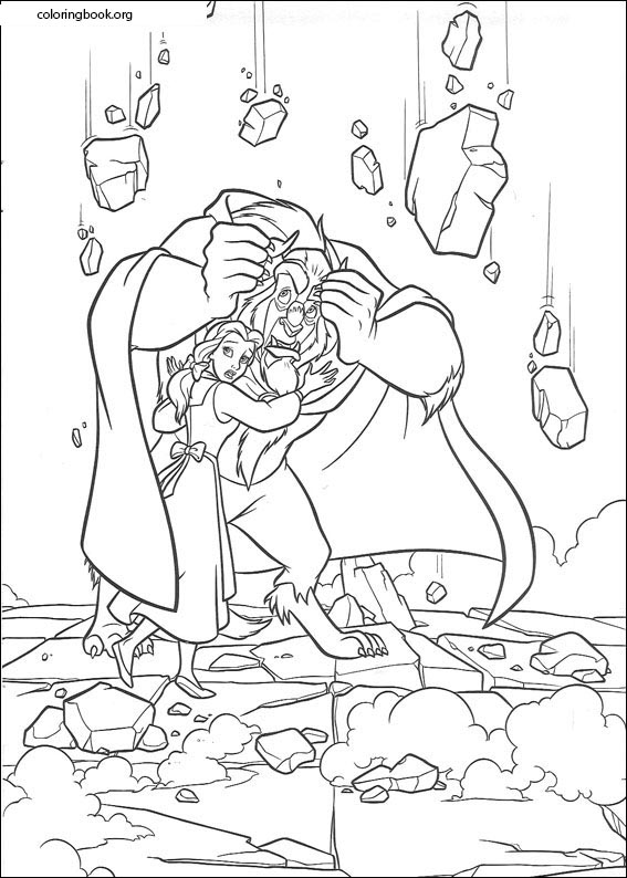 Beauty And The Beast coloring page (020)