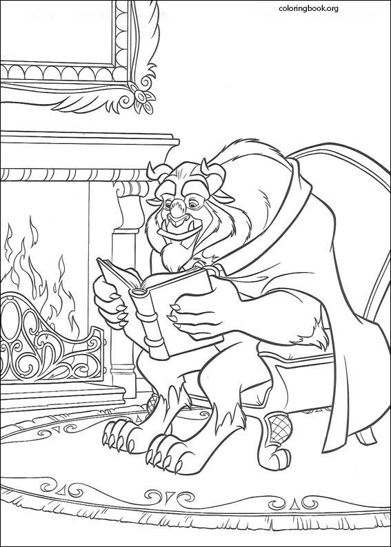Beauty And The Beast coloring page (023)