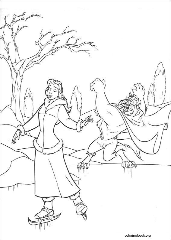 Beauty And The Beast coloring page (024)