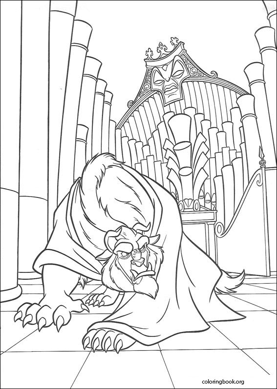 Beauty And The Beast coloring page (025)