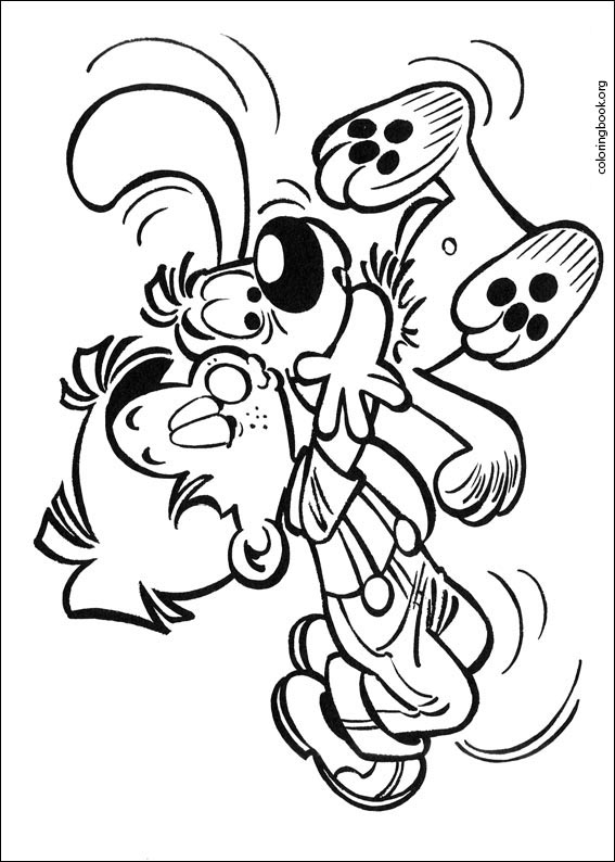 Boule & Bill coloring page (003)