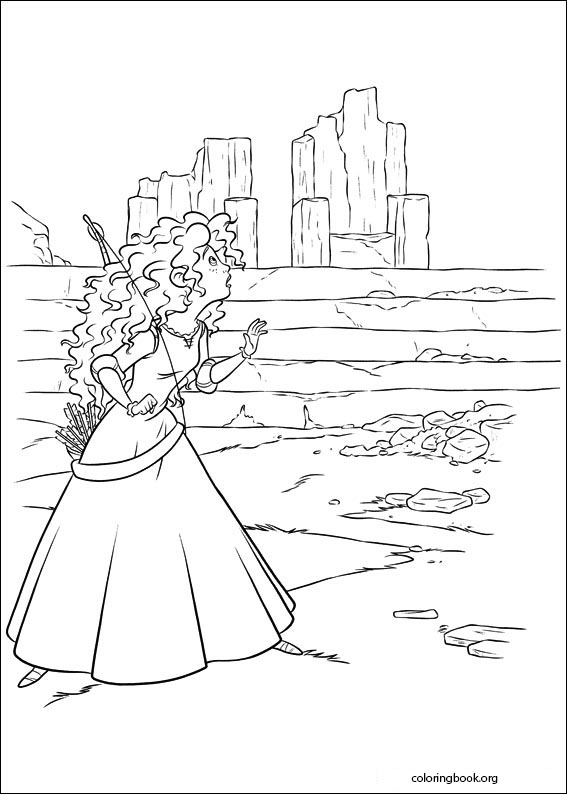 Brave coloring page (003)