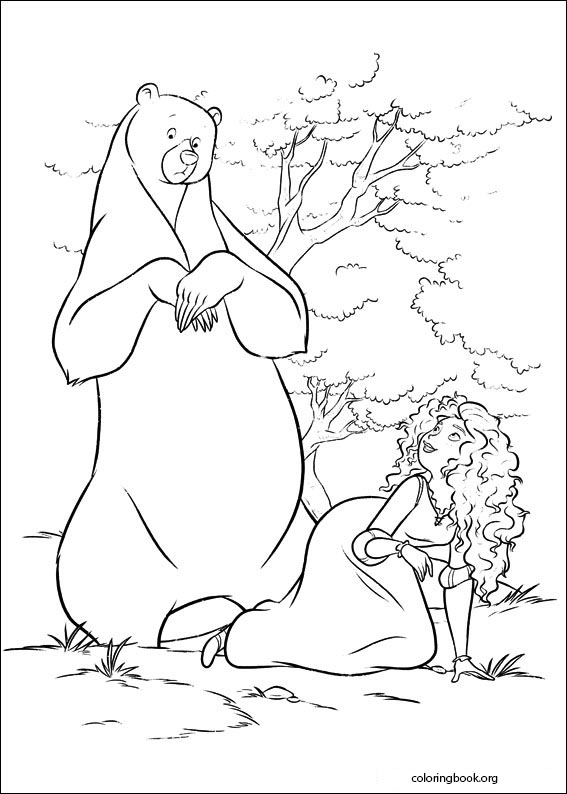 Brave coloring page (005)