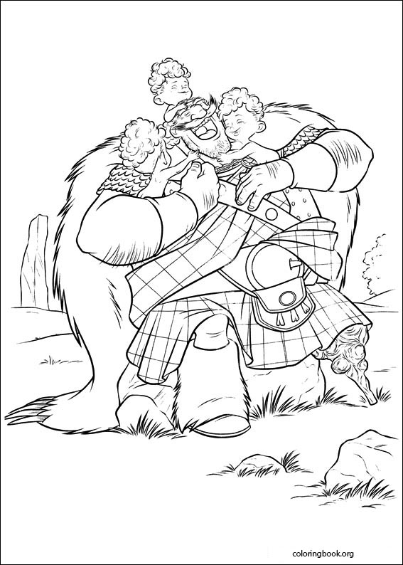 Brave coloring page (006)