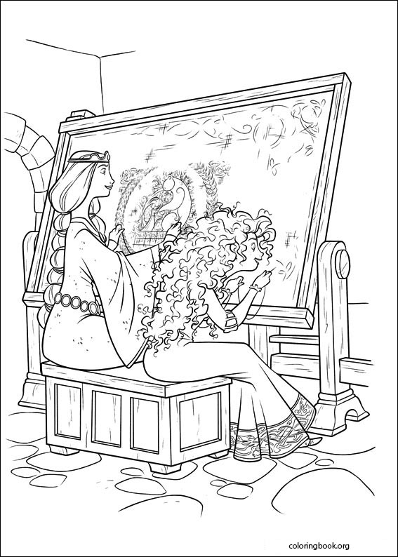 Brave coloring page (009)