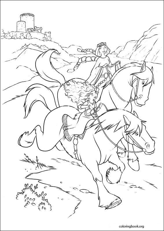 Brave coloring page (013)