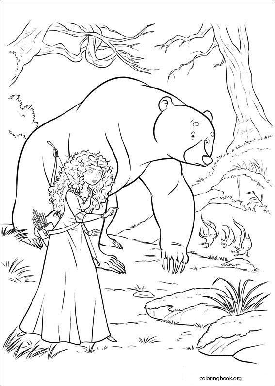Brave coloring page (015)