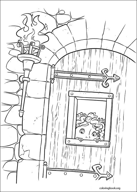 Brave coloring page (024)