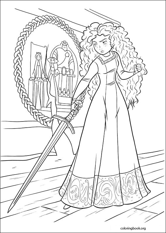 Brave coloring page (035)