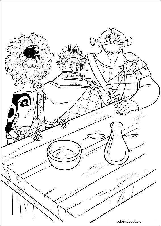 Brave coloring page (052)