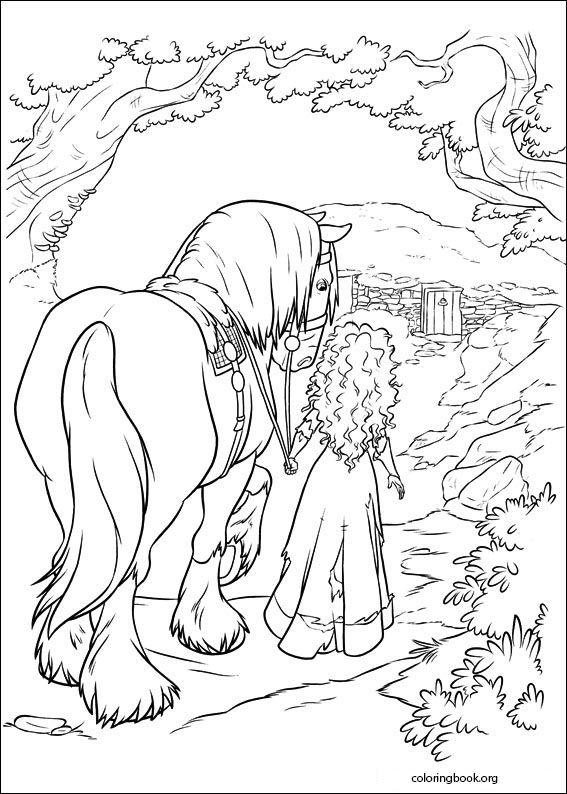 Brave coloring page (059)