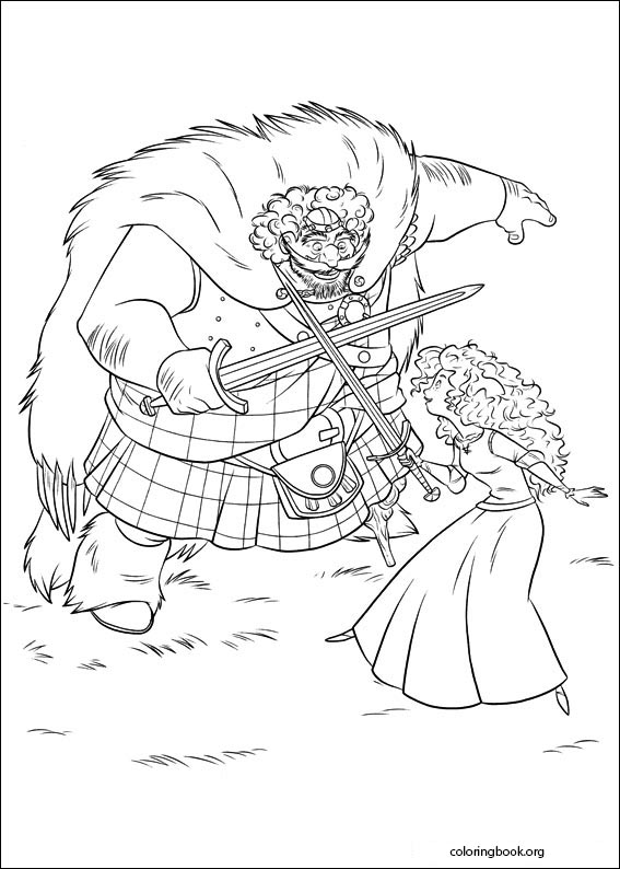 Brave coloring page (064)