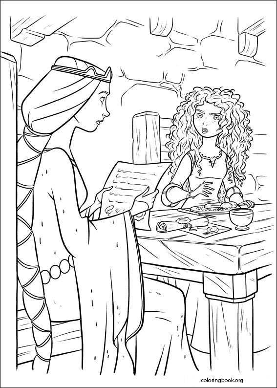 Brave coloring page (066)