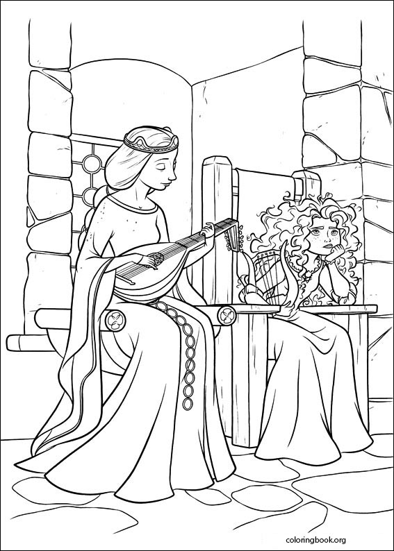 Brave coloring page (068)