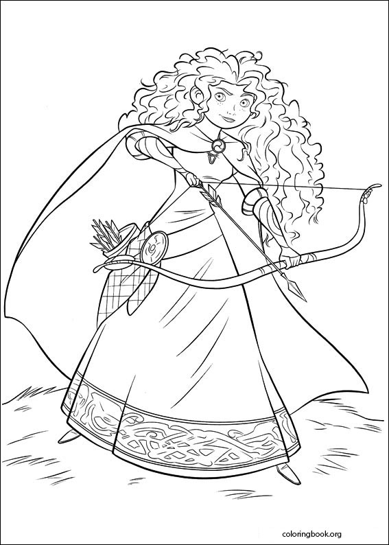 Brave coloring page (076)