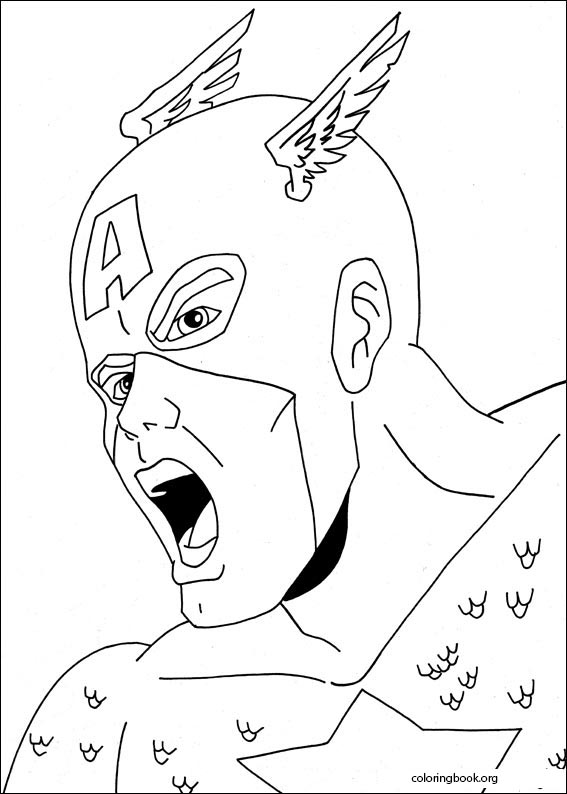 Captain America coloring page (012)