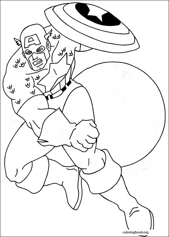 Captain America coloring page (013)
