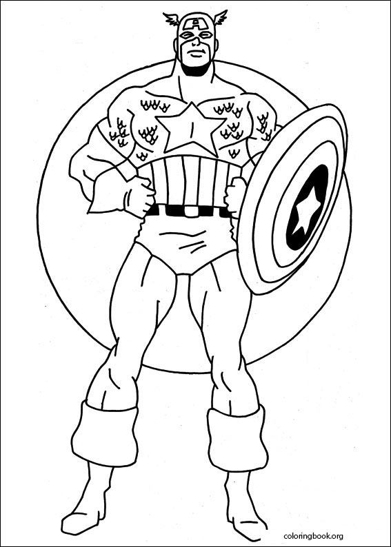 Captain America coloring page (014)