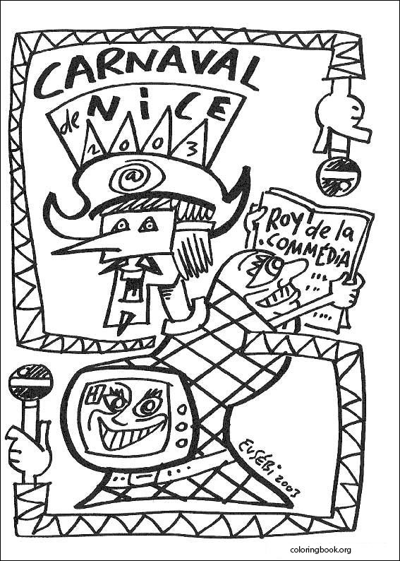 Carnival coloring page (013)