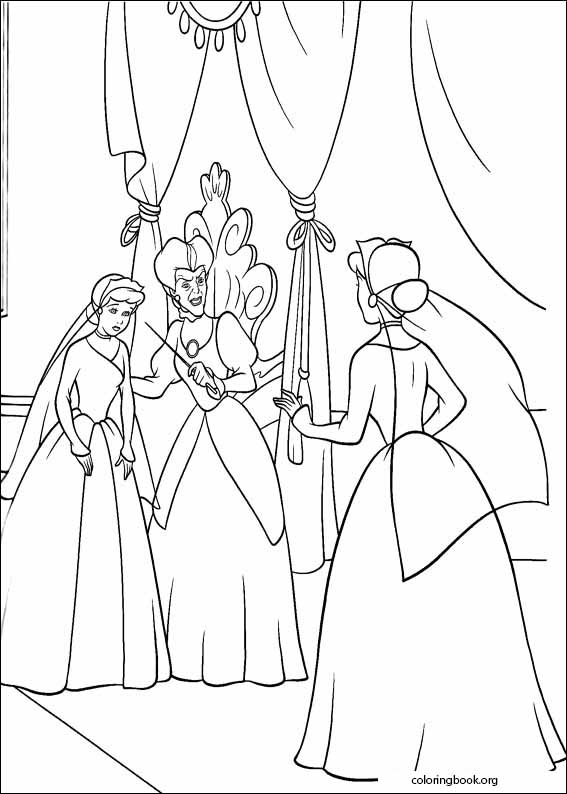 Cinderella coloring page (015)