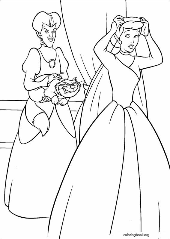 Cinderella coloring page (016)