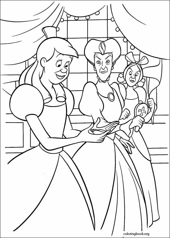 Cinderella coloring page (044)