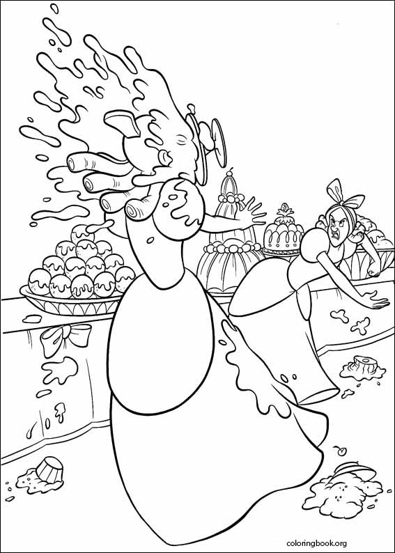 Cinderella coloring page (050)