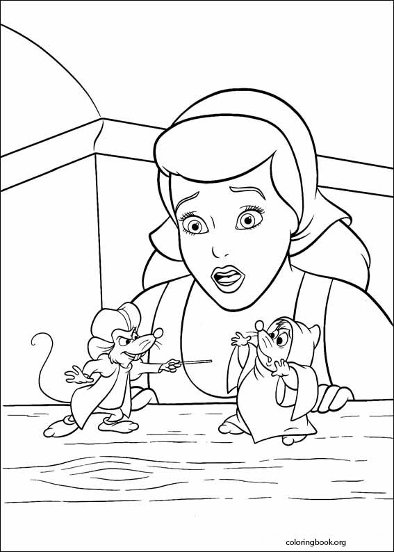 Cinderella coloring page (053)