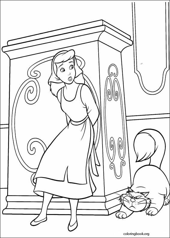 Cinderella coloring page (055)